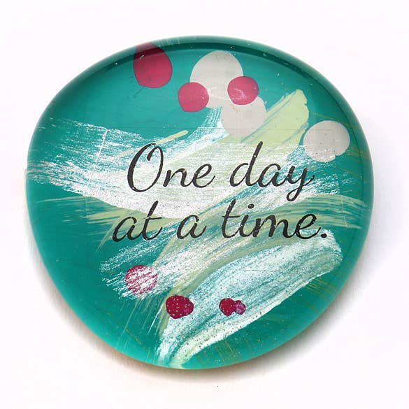 Gather Stones - Phrases - One Day at a Time for wholesale by Gather Studios