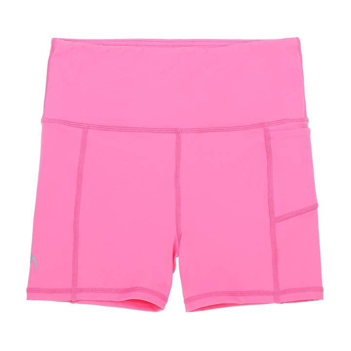 Girls Candy Pink Sports Shorts for wholesale by School Active Sports