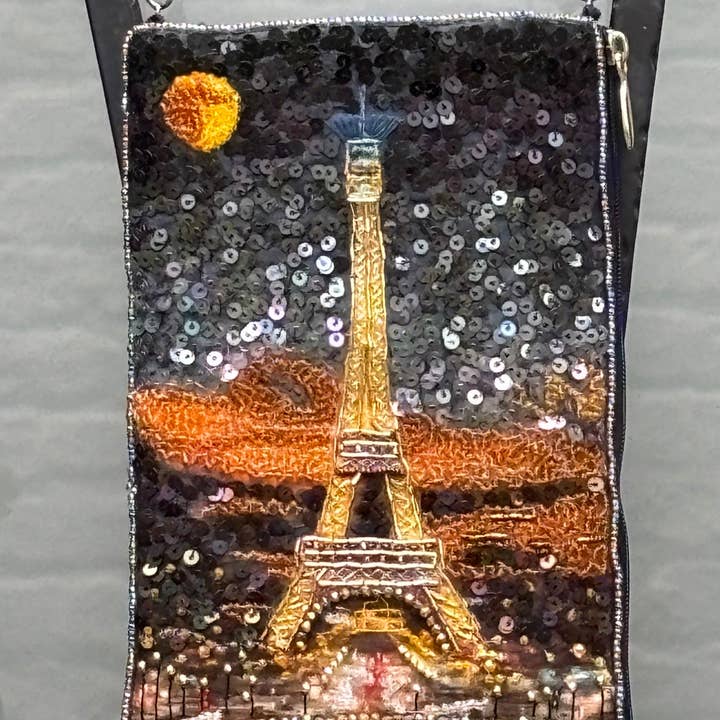 Muno - Wholesale Crossbody Bag - Women's - Paris Nights Beaded Silk Mini Bag2