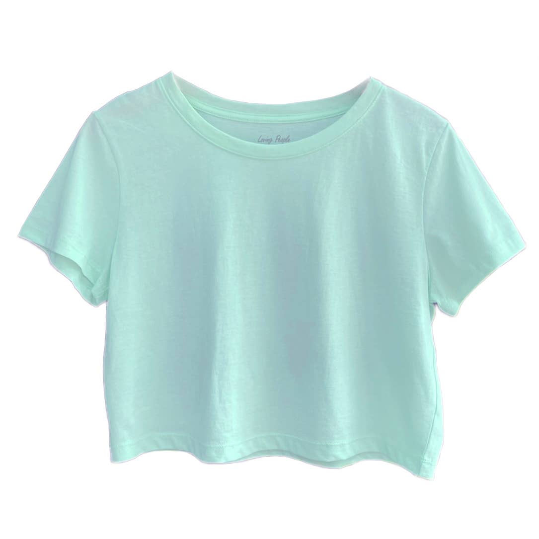 LOVING PEOPLE - Wholesale T-Shirt - Women's - Premium Crop Tees (Blues)18