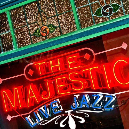 Majestic Restaurant en Jazz Club Coaster voor wholesale door South Austin Gallery