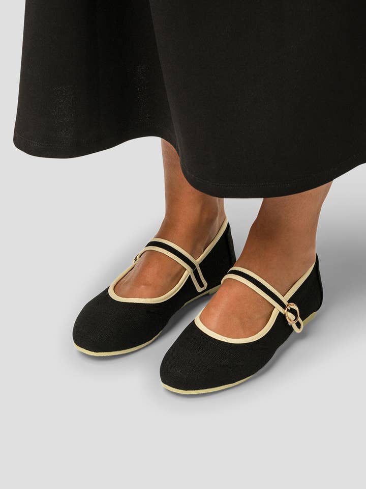 Paez – wholesale Lågskor - Dam – MARY JANE LINNE SVART - KVINNA