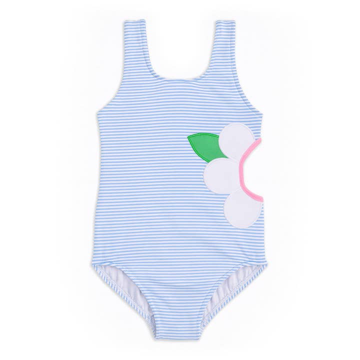 Swimsuit With Side Cutout And Flowers for wholesale by Florence Eiseman