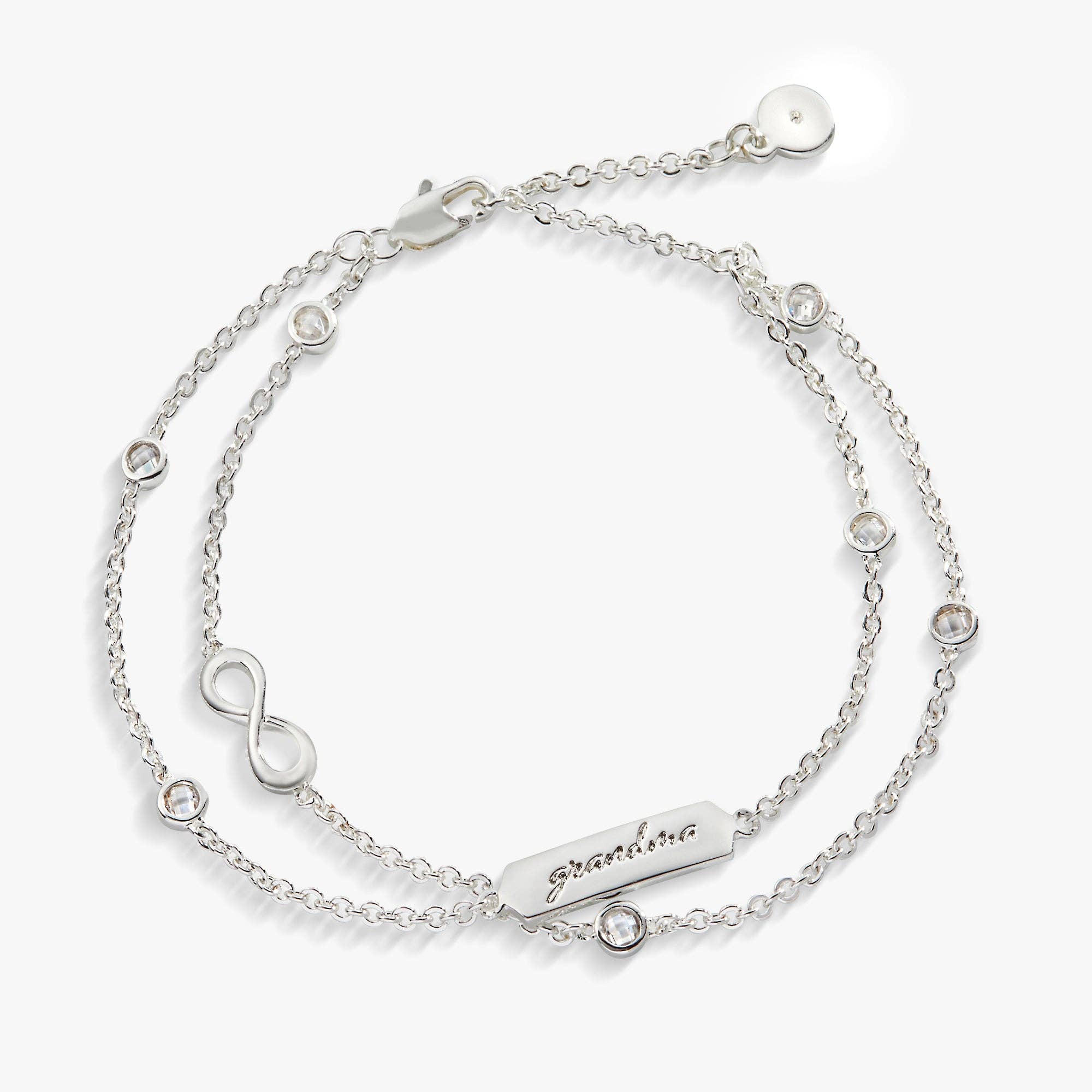 Alex and Ani - Wholesale Link & Chain Bracelet - Grandma Infinity Chain Double Strand Bracelet0
