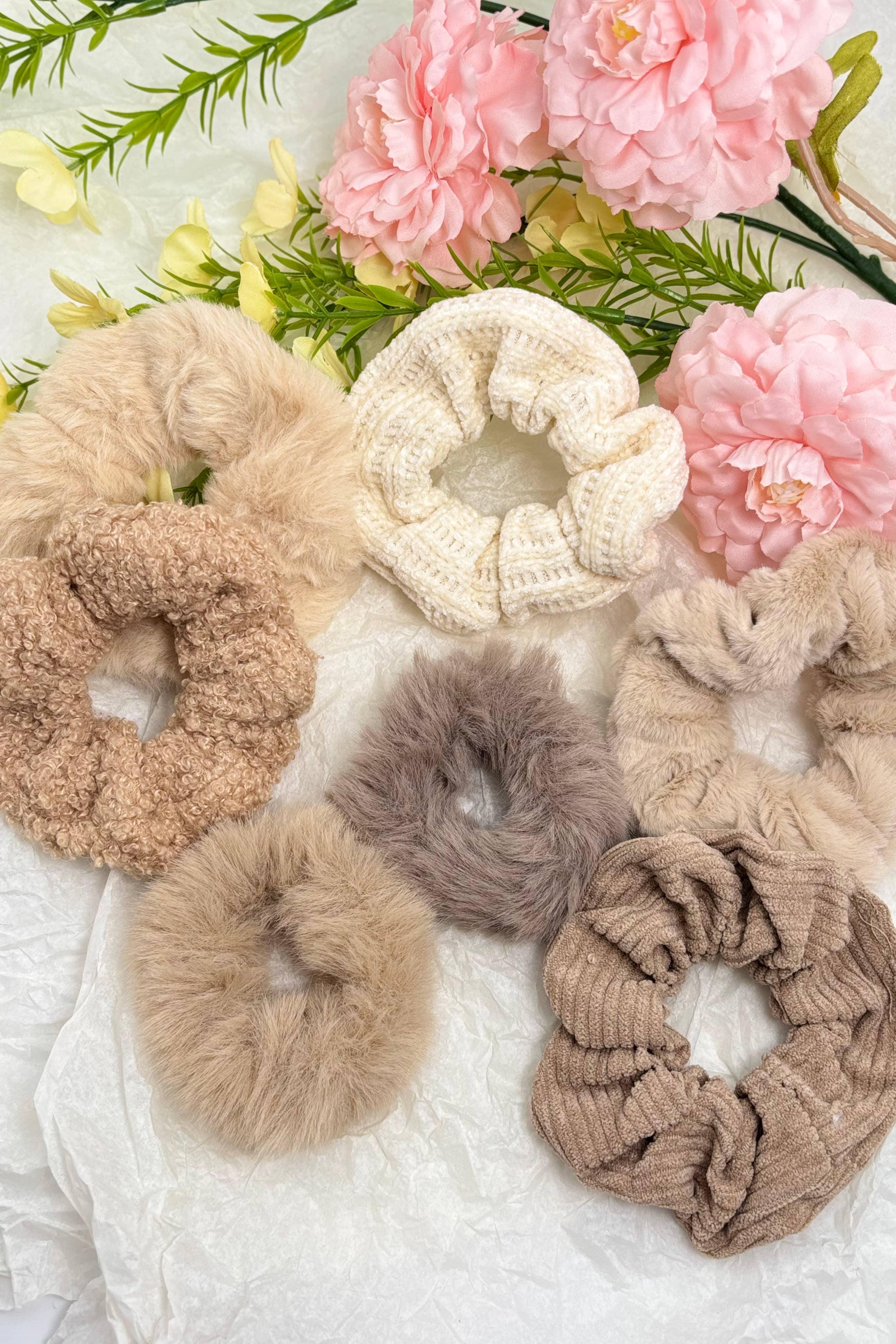 BYREN | ÉLINE L'ATELIER – wholesale Hair tie – Set of 7 elastic scrunchies FQ01-SET3