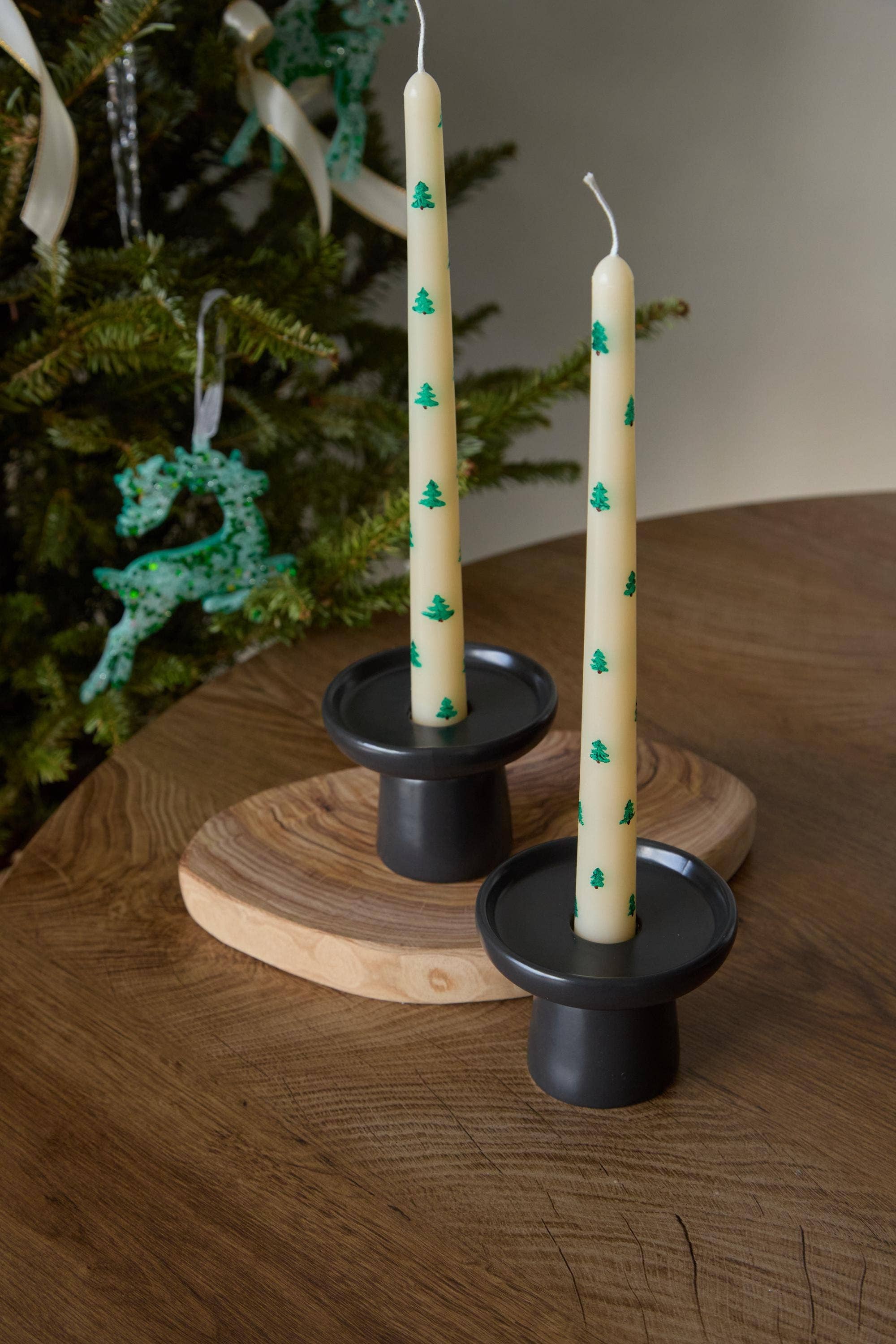 Aroma Therapy Candle - Wholesale Tapered Candle/Candlestick - Hand-Painted Christmas Tree Taper Candles - 1 pice7