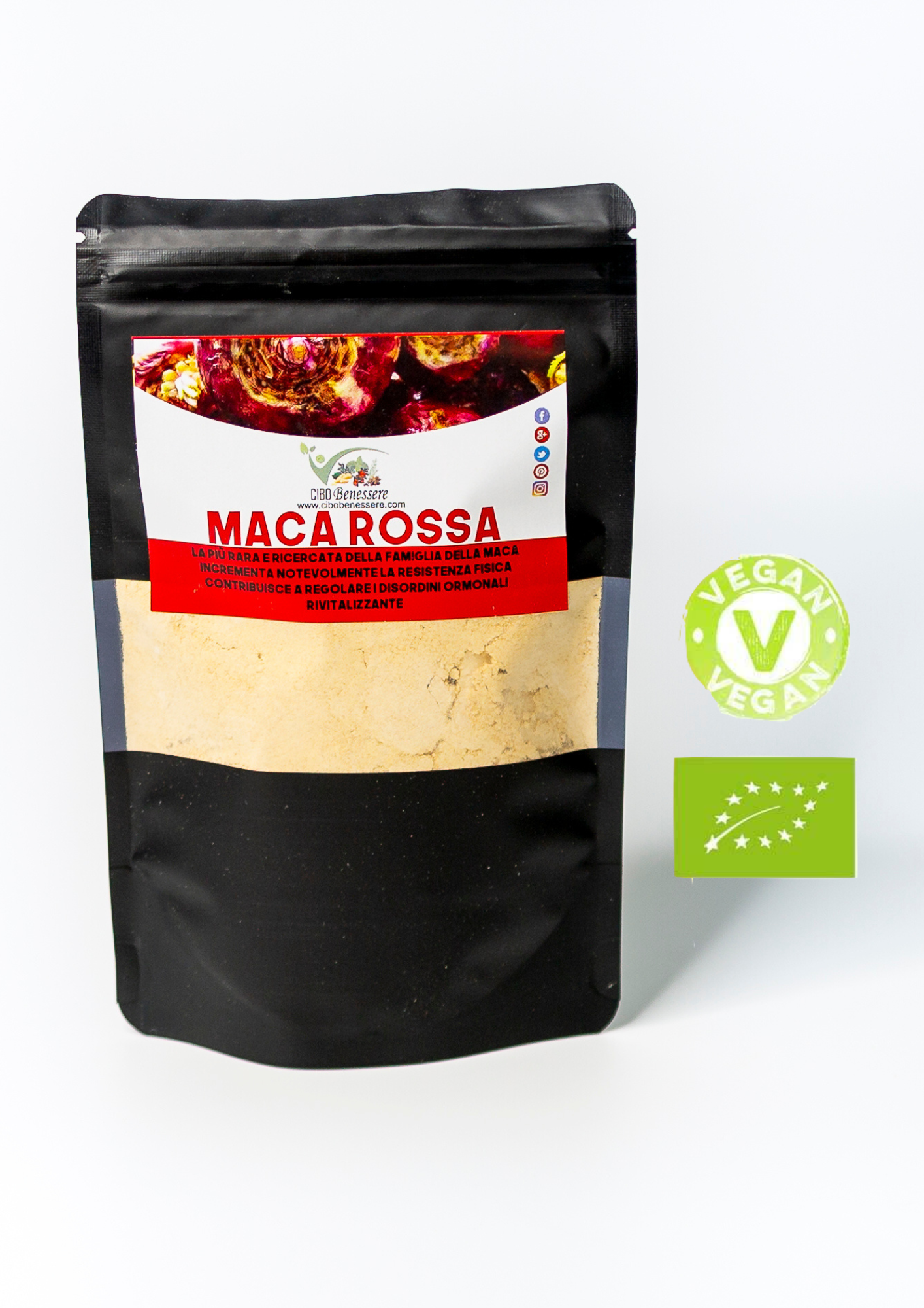 Cibobenessere - Wholesale Protein/Superfood Powder - ORGANIC RED MACA1