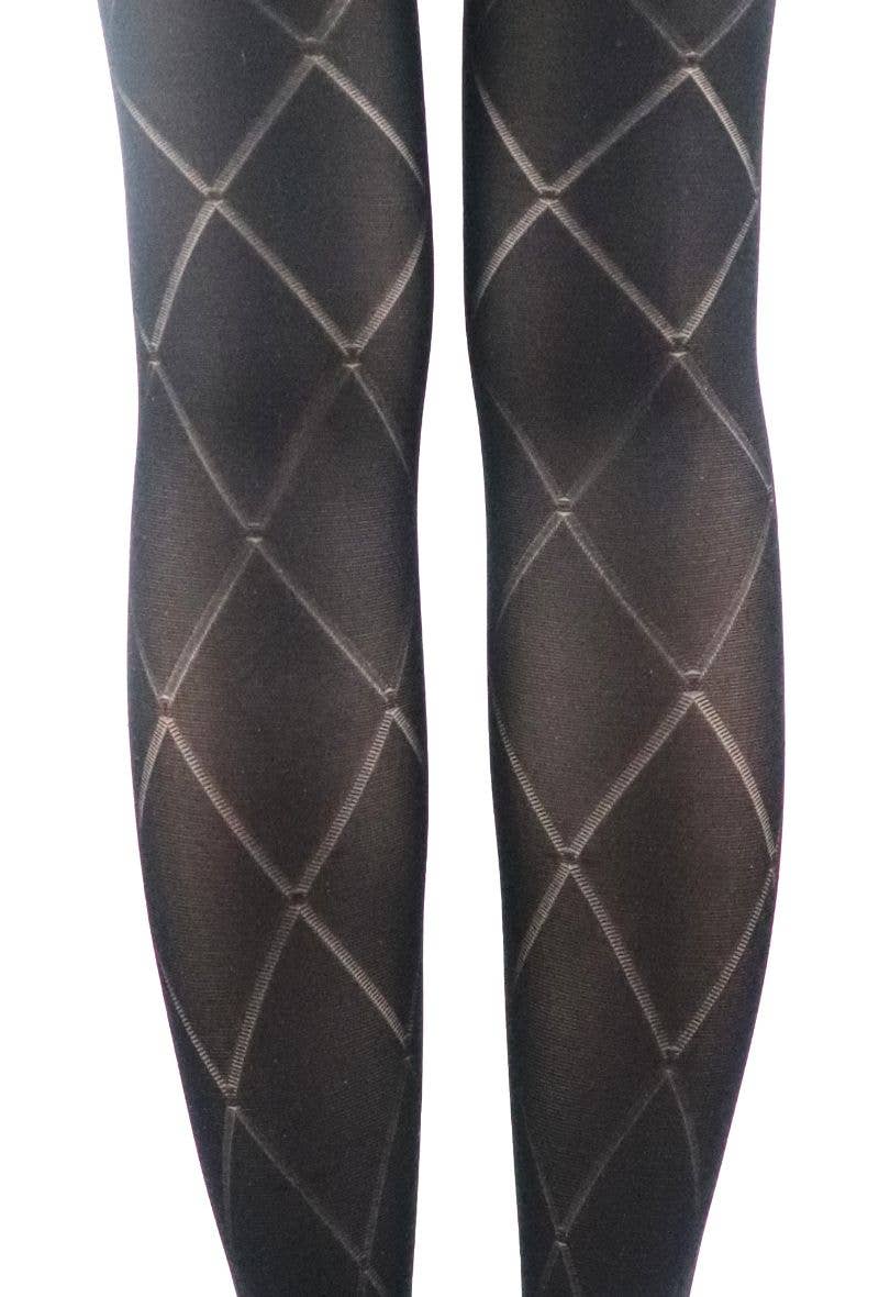 Black veil tights with diamond effect/W16923 for wholesale on Faire1