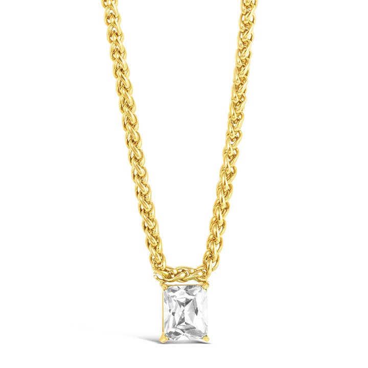 Mi Tesoro - Halsband av Klippad Ädelsten - Guld för wholesale av Mi Tesoro Jewelry, by Dune Jewelry & Co.