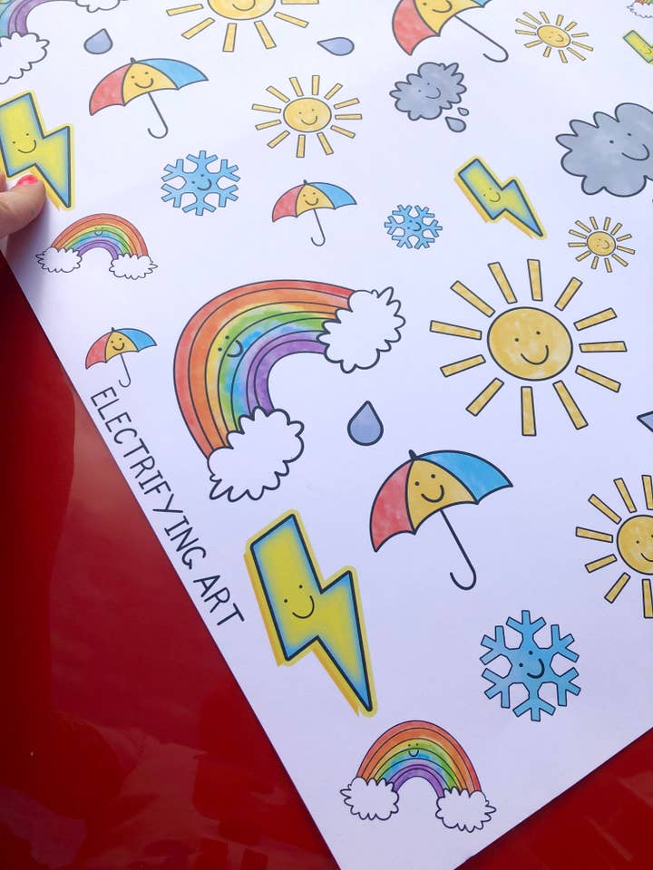 Happy Weather Wrapping Paper for wholesale by PaintsPylons