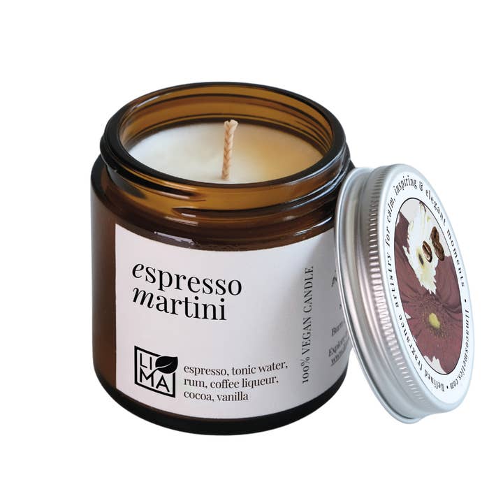 LIMA Cosmetics - Wholesale Jar/Filled Candle - Espresso martini soy wax candle0