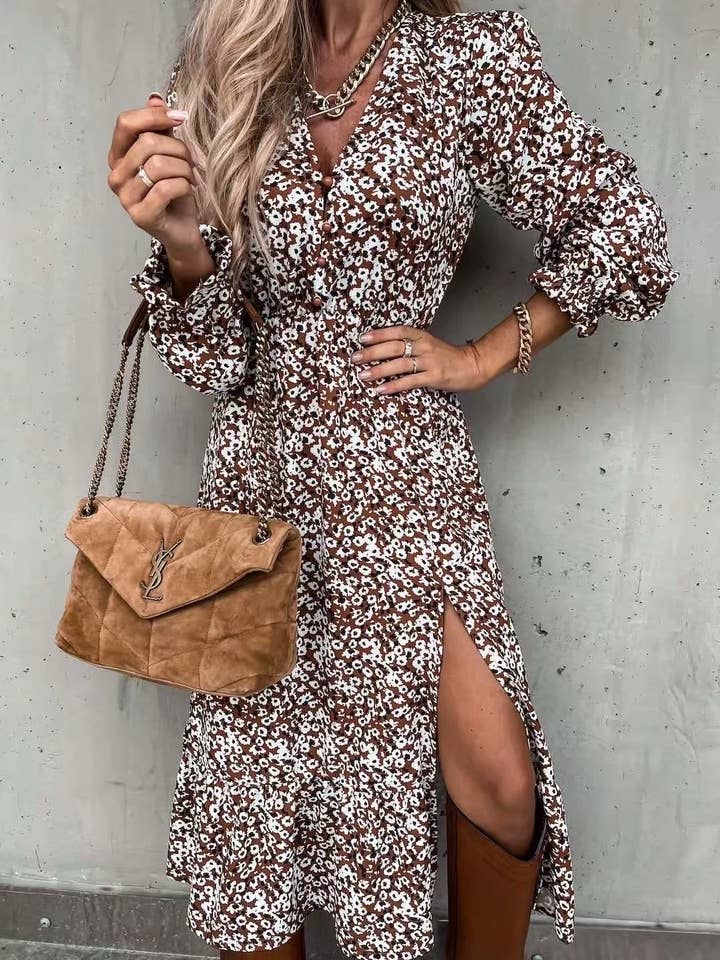 Long dress - 100% Viscose - 2630-2 for wholesale by ESTEE BROWN