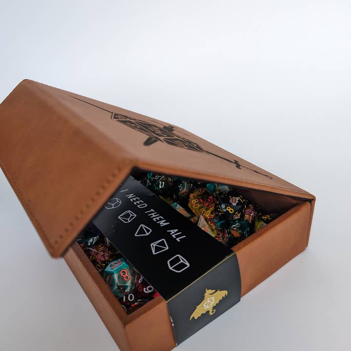 NTSD Gaming and Bookish Goods - Wholesale Dice - The Roving Eye - D&D - Vegan Leather Dice Box