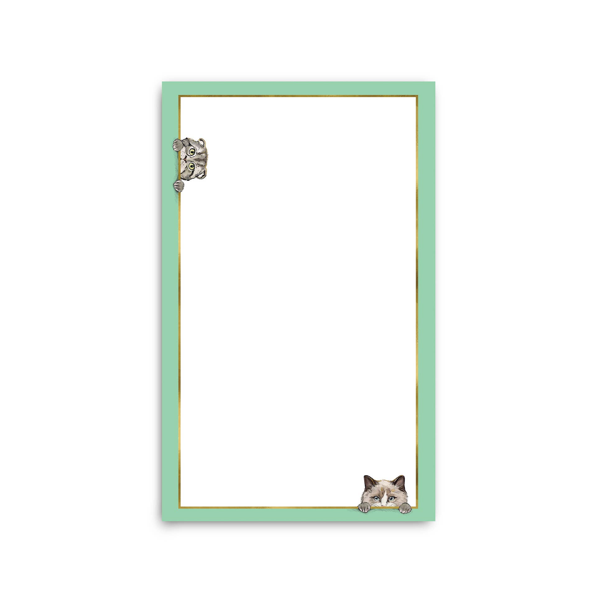 Good Juju Ink – wholesale Notepad – Sneaky Cats on the Border Large Notepad0