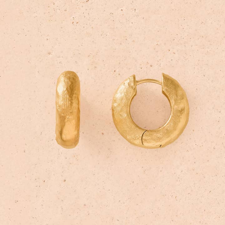 Anilla stora örhängen | Smycken i guld, present, vattentäta för wholesale av Agapée Jewelry