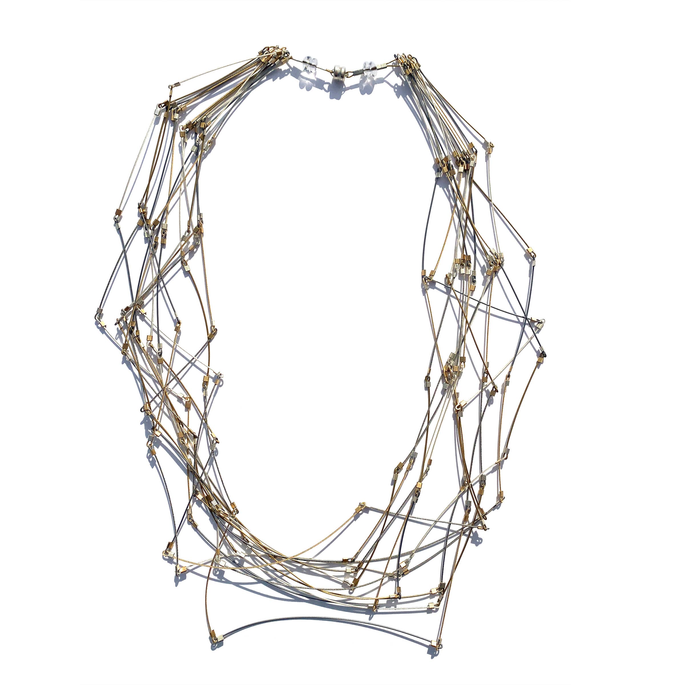 Meghan Patrice Riley – Colar de elos e correntes por atacado – Colar Segmentos de Linha 18" (Curto)8