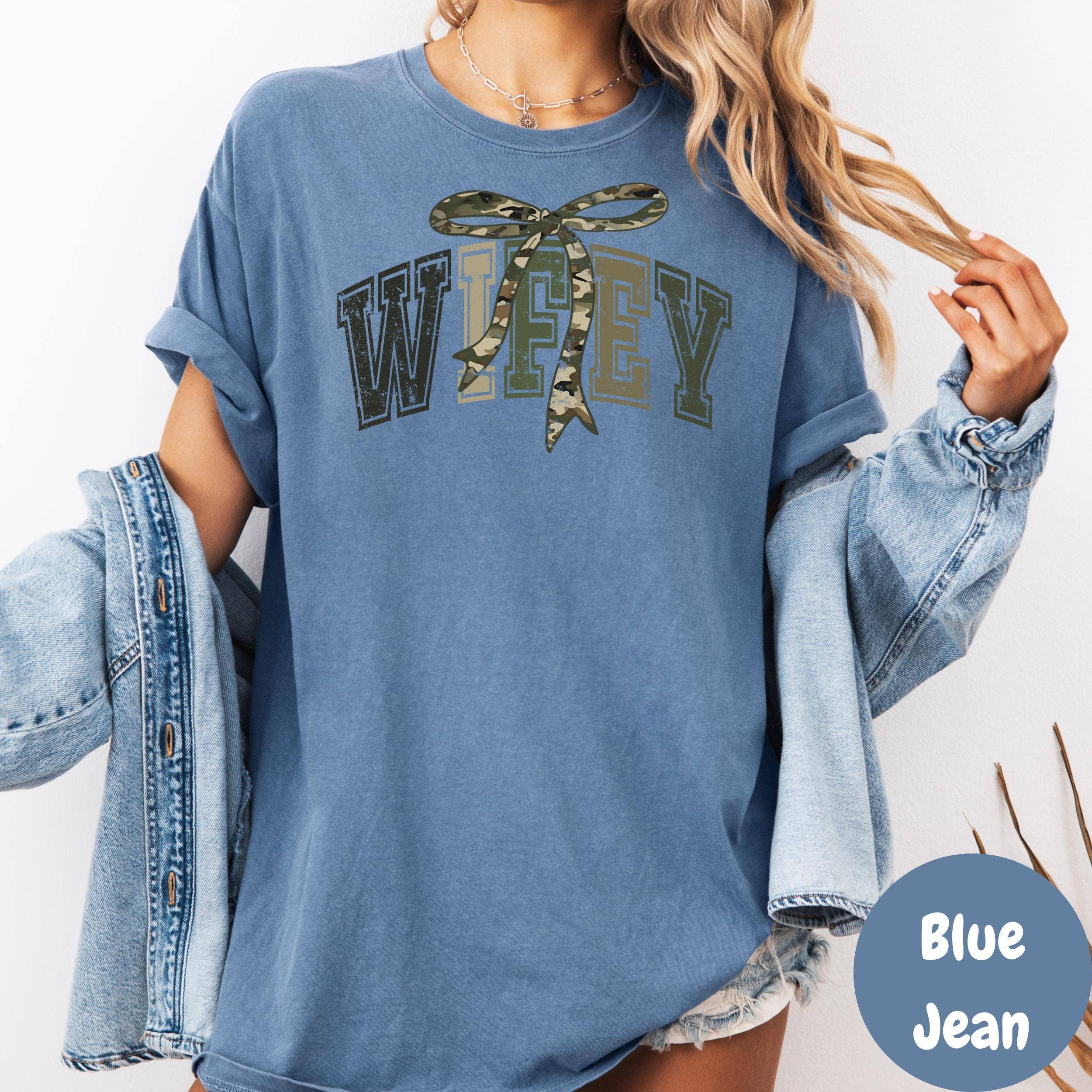 Epic Life  - Designed - Wholesale Screen Printed T-Shirt - Women's - Wifey Shirt, Comfort Colors® Camo Coquette Bow Tee, Cute Wife Shirt, Newlywed Gift, Bridal Shower Gift, Military Wife Shirt, Country Girl4