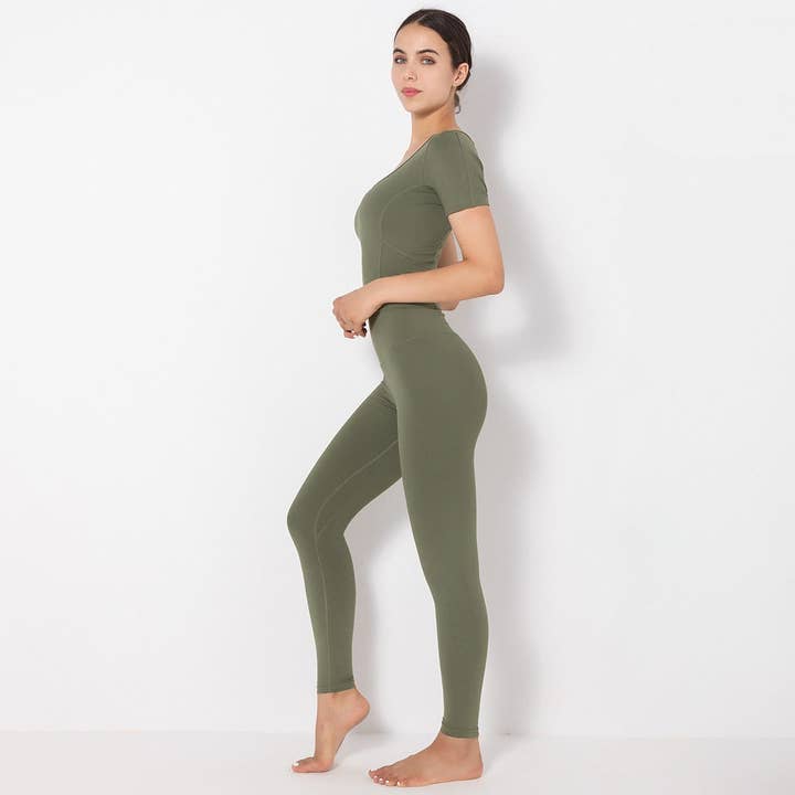 Active by Anna-Kaci - Wholesale Activewear Set - Women's - Side to Side Sculpting Set (two-piece set)17