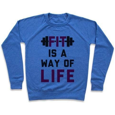 FIT IS EEN MANIER VAN LEVEN SWEATSHIRT voor wholesale door True Modern