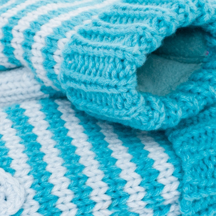 Peppercorn Kids - Wholesale Mittens - Kids - Knit Kitty Cat Mittens - Toddler / Little Kid/ Big Kid- Blue2