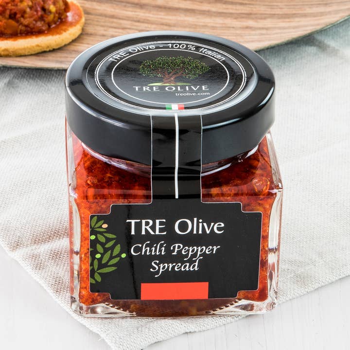 Calabrian Chili pepper spread for wholesale by TRE Olive
