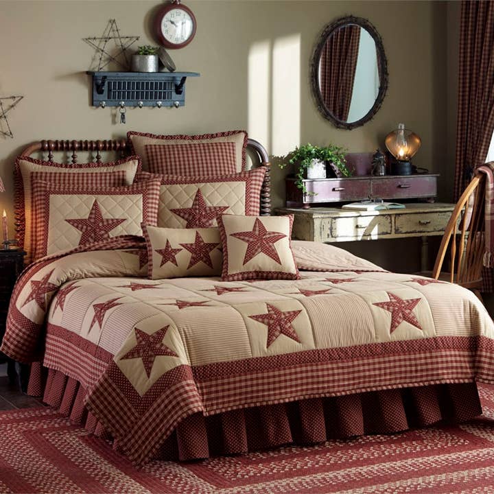 Sturbridge Patch King Sham Star, color vino para venta al por mayor de Park Designs