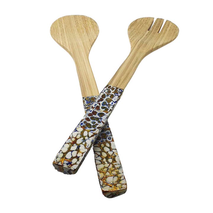 Bamboo Salad Servers for wholesale by VIE