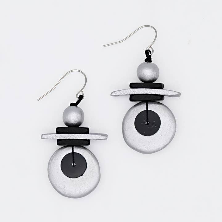 Assuta Silver Drop Earrings for wholesale by Sylca Designs