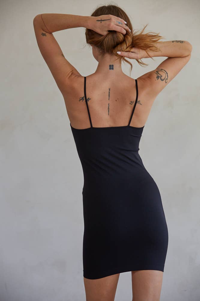 By Together - Wholesale Slip - Women's - S1170 | Seamless Cami Spaghetti Strap Sleeveless Slip Dress9