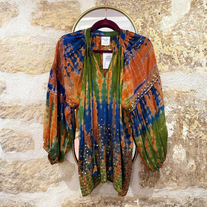 Silkesariöverdel för wholesale av Tolatoli