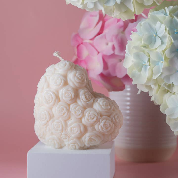 Ritual Spirit ltd - Wholesale Novelty Candle - Large Rose Heart Soy Wax Candle3