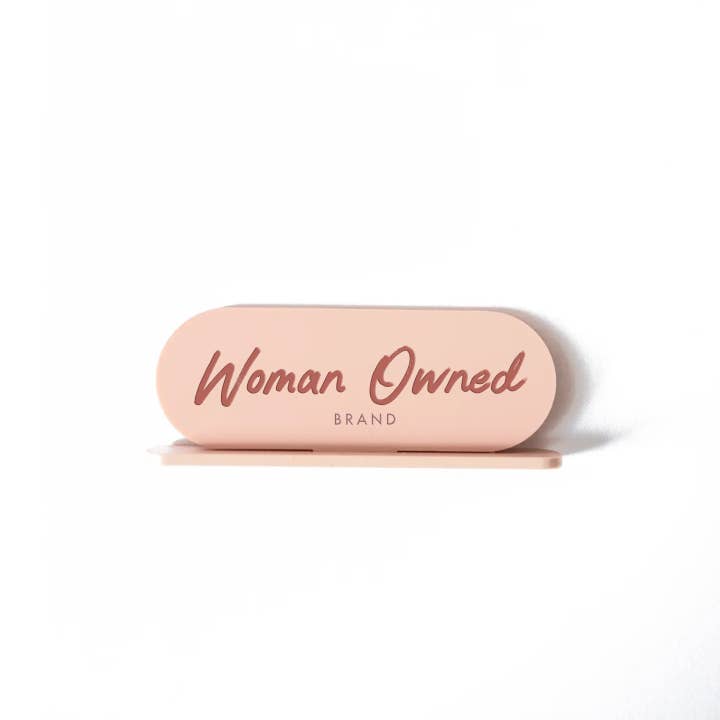Woman Owned Brand shelf talker - Retail Display Sign for wholesale by Home Girl Goods