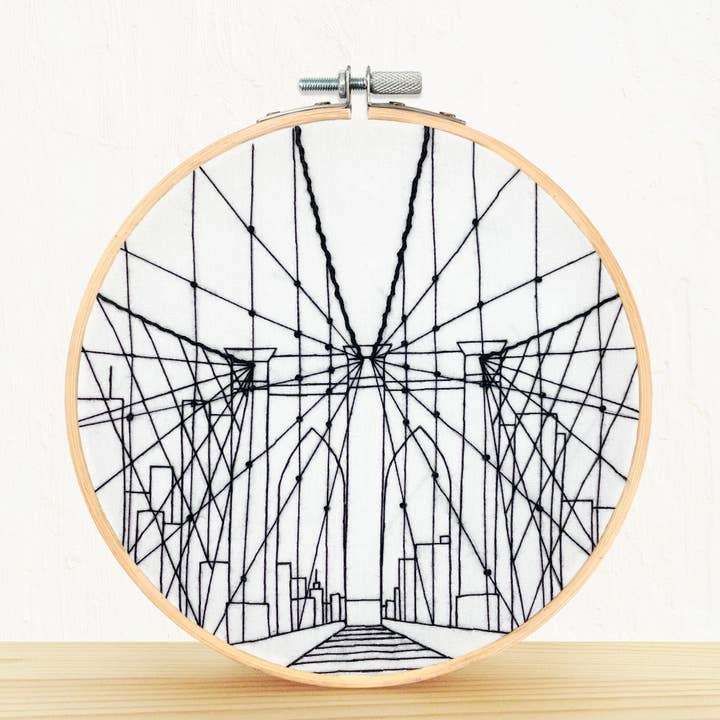 Embroidery and Sage - Wholesale Embroidery/Cross Stitch Supplies - Brooklyn Bridge - embroidery kit