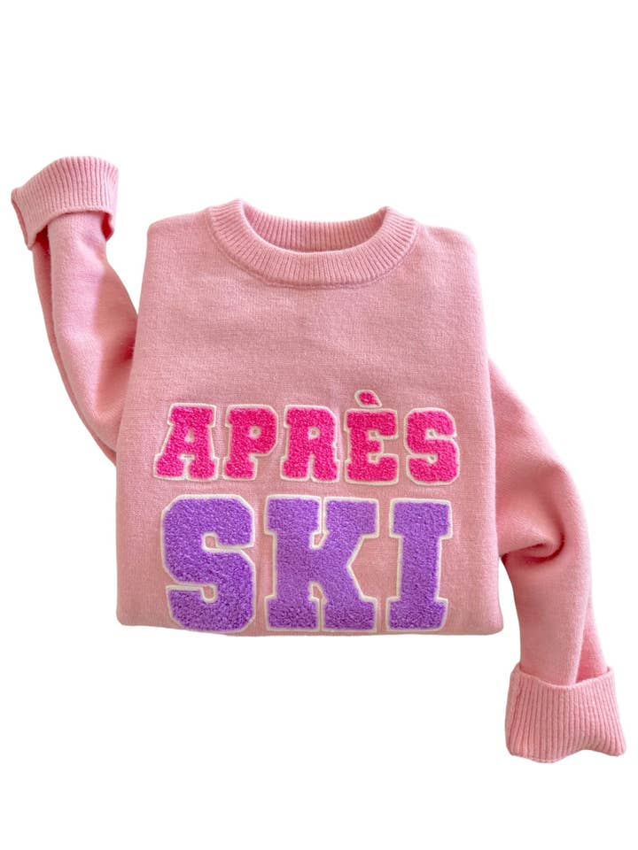 SpearmintLOVE - Wholesale Knit Sweater - Women's - Women's Knit Sweater, Après Ski Pink