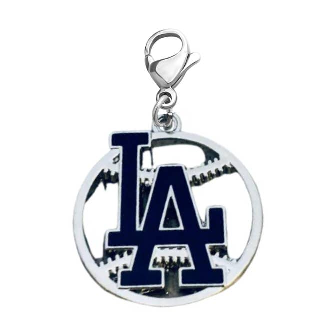 LA Dodgers Clip On Zipper Pull for wholesale by Sportybella
