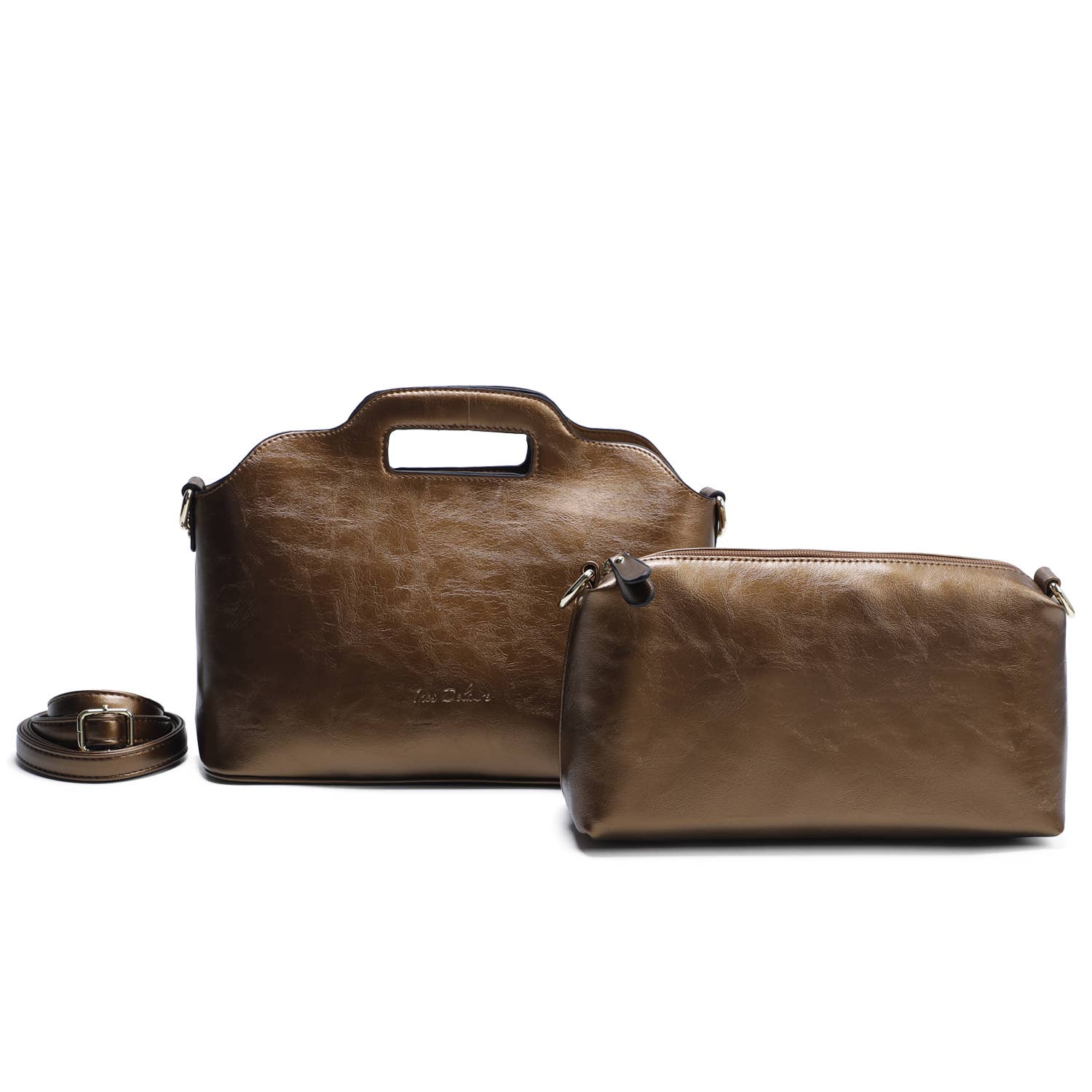 INES DELAURE – wholesale Top handle bag – women's – “Two in one” handbag2