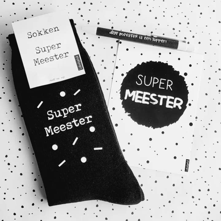 Meias pretas Super Master (conjunto com 4 pares) por atacado de Labelgeluk