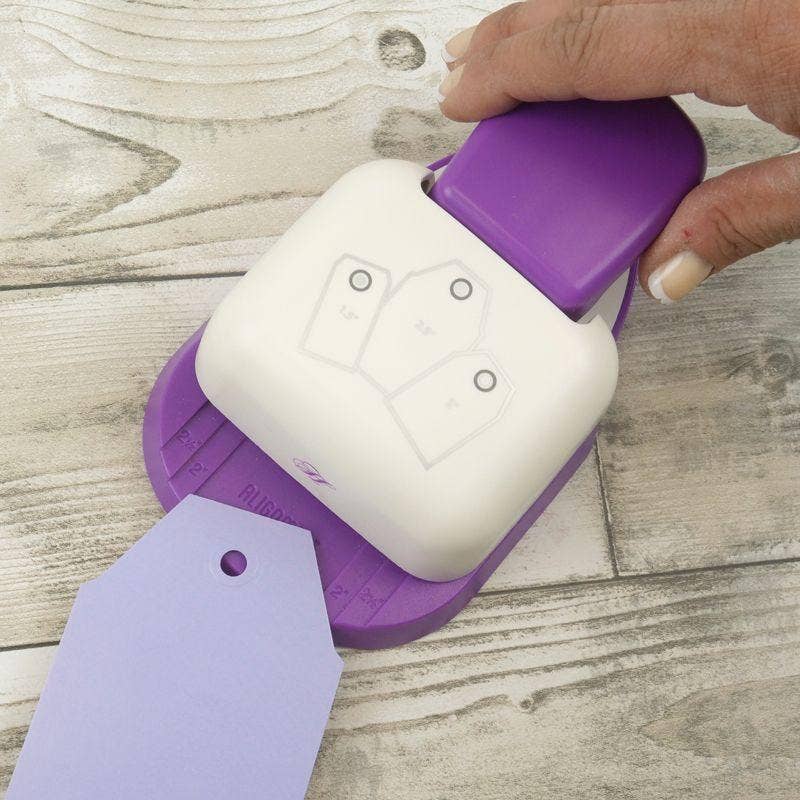 Ecstasy Crafts Distributing - Wholesale Craft Tool - Premier Craft Tools - Straight Edge Tag Punch