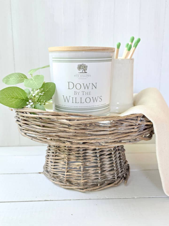 Down by the Willows 15 oz. Signature Tumbler Candle for wholesale by Five Willows Candle Co.