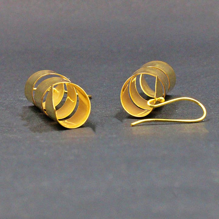 LA MAR - Wholesale Dangle Earrings - VIRUTA earrings dipped in gold6