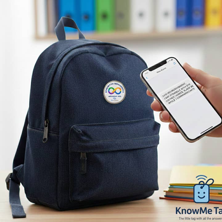Badge de neurodiversité pour la vente par KnowMe Tag