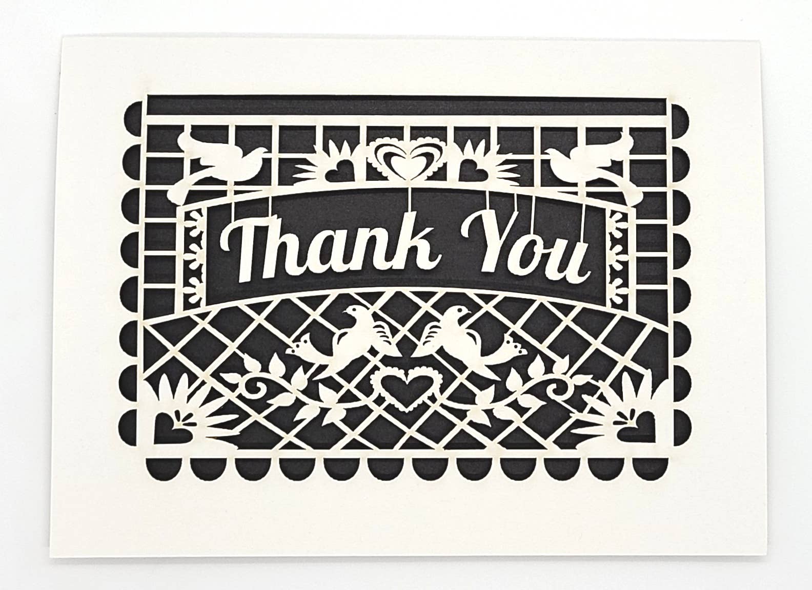 two hermanas - Wholesale Thank You Card - Thank You - Papel Picado flag1
