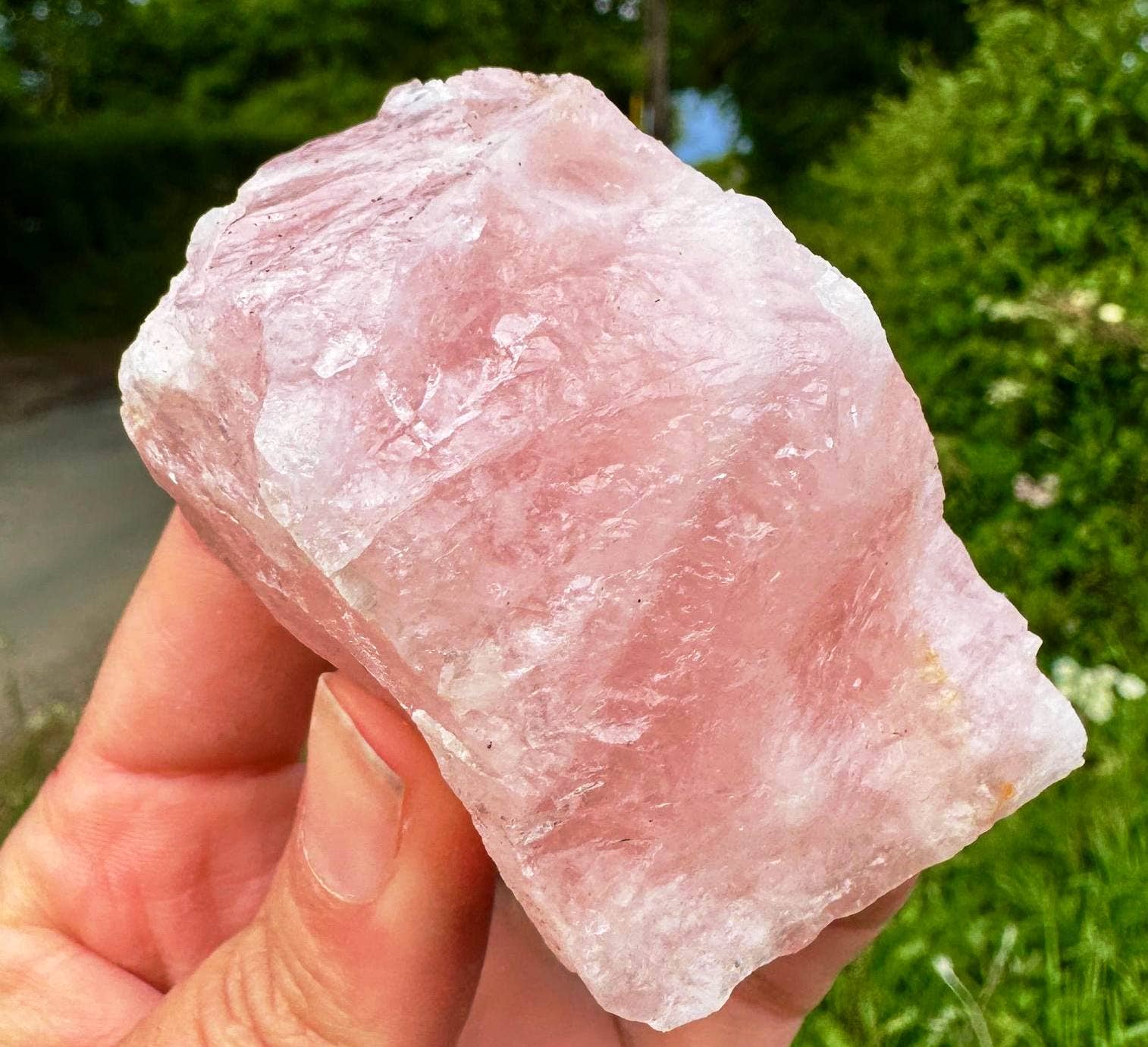 Elf Kendal Hippies – wholesale Andlig sten/kristall – Rå rosenkvartsbit 2-4 cm grov kristall 0,8-1,6 tum sten0
