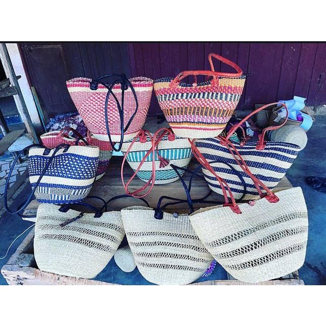 Ladies shoulder bag, Bolga shoulder basket bag for wholesale by Tanga Baskets