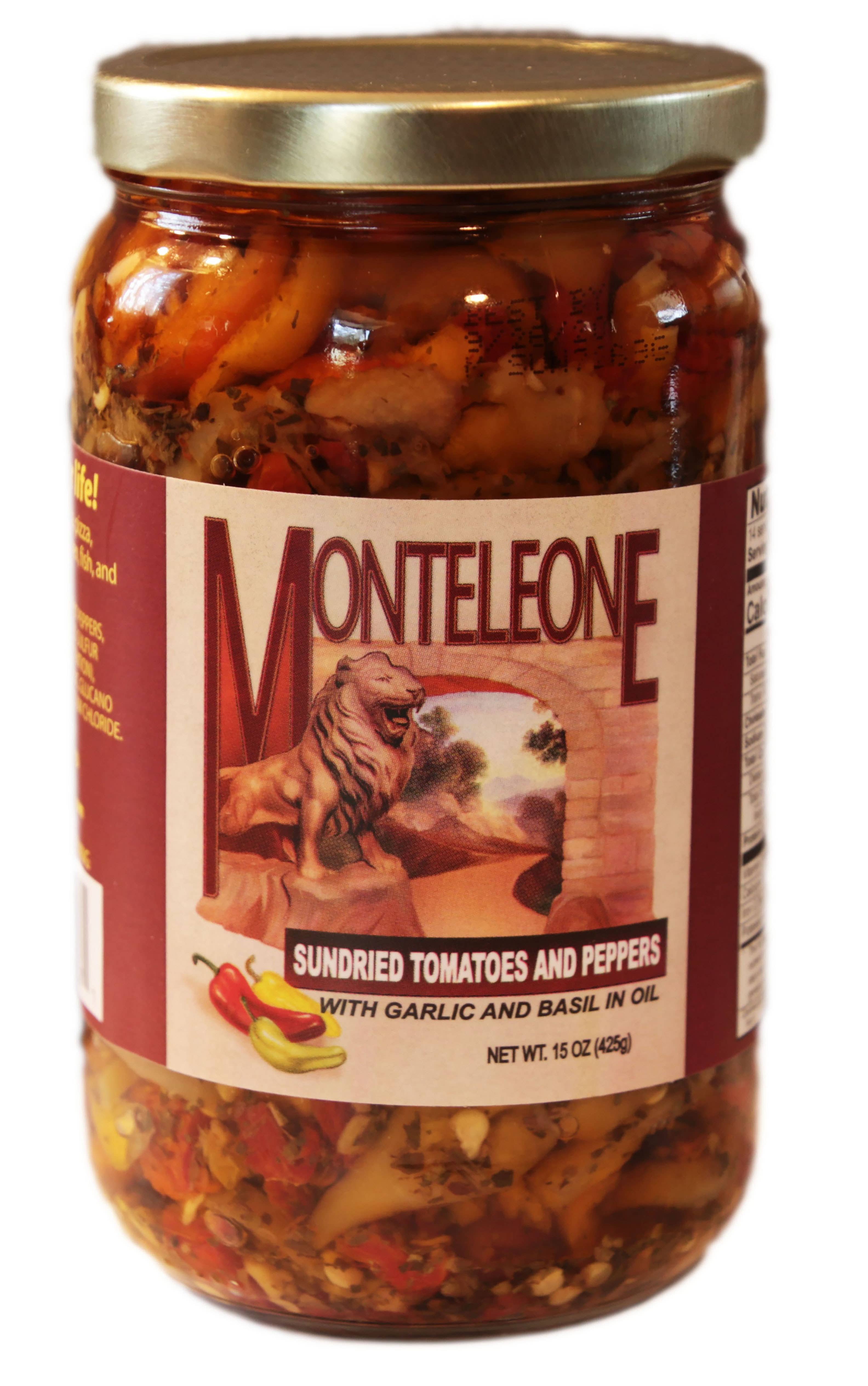 Monteleone Italian Peppers in Oil - Wholesale Pickled Vegetables - The Full Monte (Variety Pack) - 15 oz.4