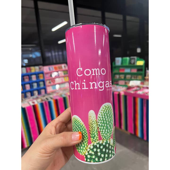 Very That - Wholesale Insulated Mug/Tumbler - Como Chingas Pink Tumbler