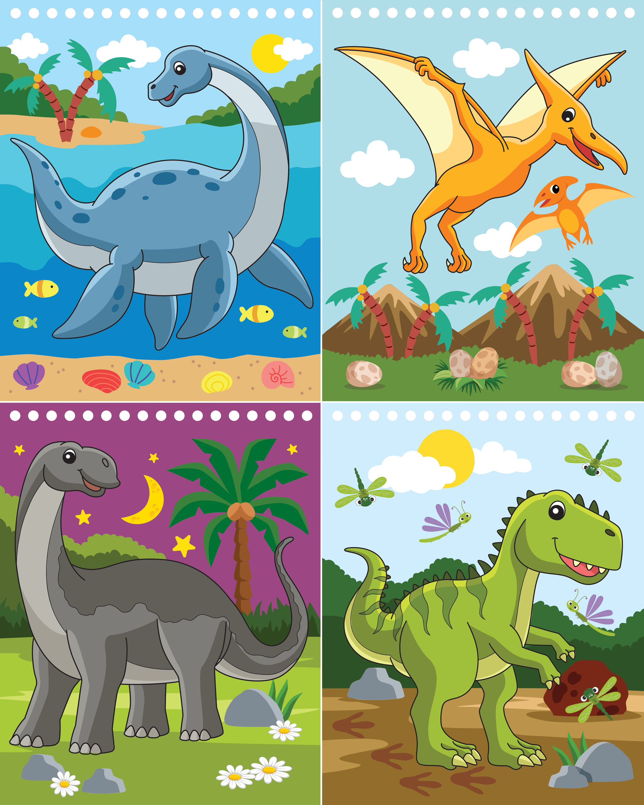 Peter Pauper Press - Wholesale Book - Kids - Color With Water - Dinosaurs5