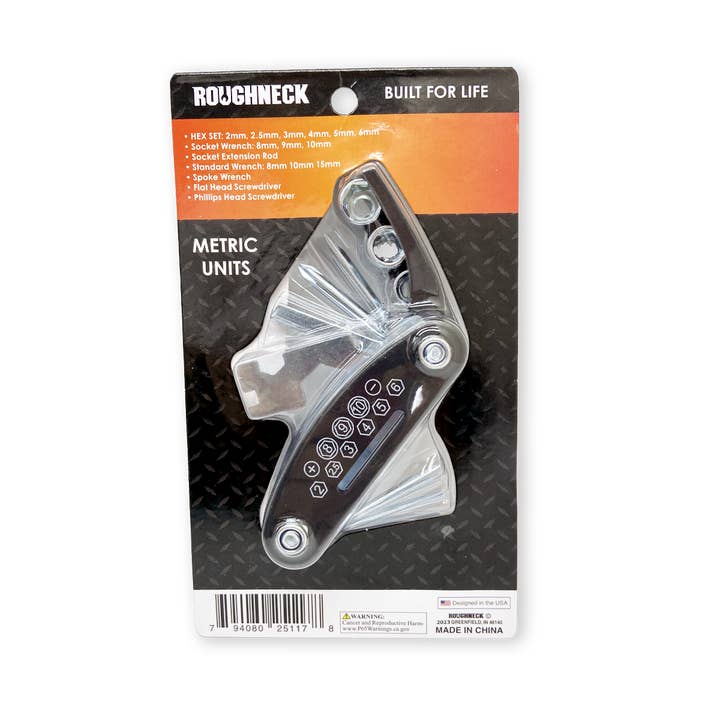 Novelty Brands - Wholesale Handy Tool - Roughneck Multi-Tool 16 in 1 Tool Display- 6/Display