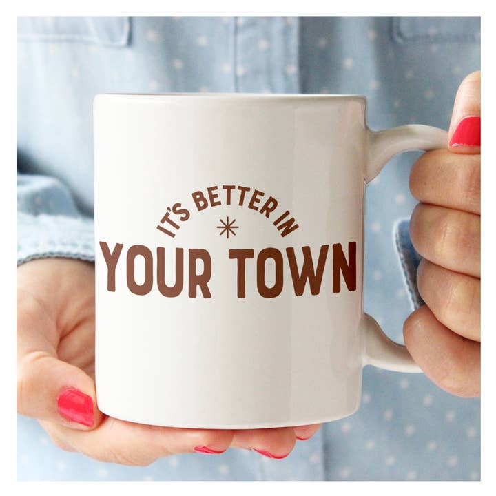 Rock Scissor Paper - Wholesale Coffee Mug - Personalized City Mug, It's Better In, name drop design3