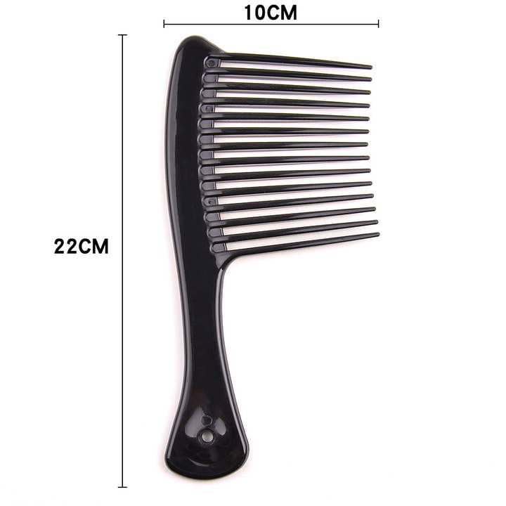 AfricanFabs – wholesale Hair brush/comb – Rake Detangle Comb - Afro Comb ABS Large Wide Tooth Comb For Hair Styling Tool1